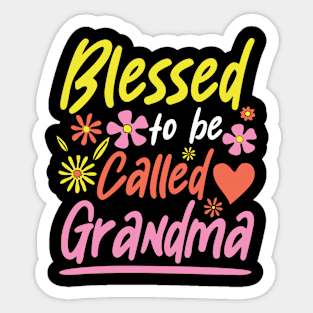 Blessed to be Called Grandma Sticker
